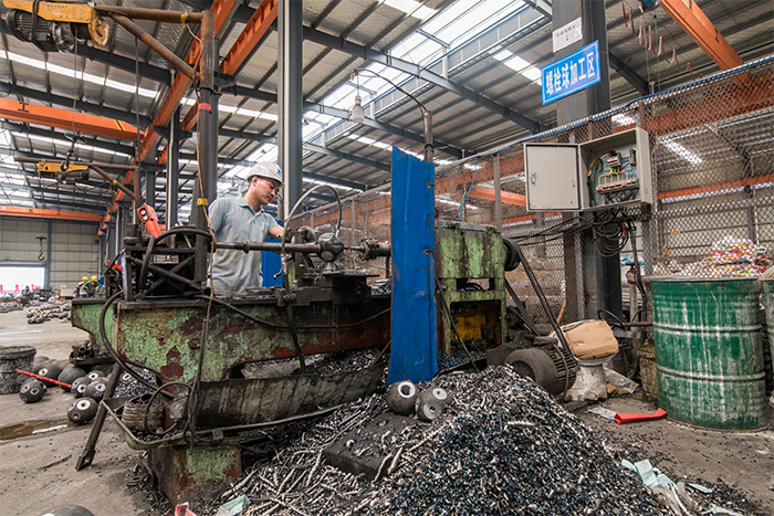 文山网架配件车间