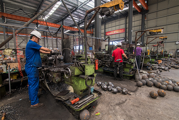 文山网架配件车间