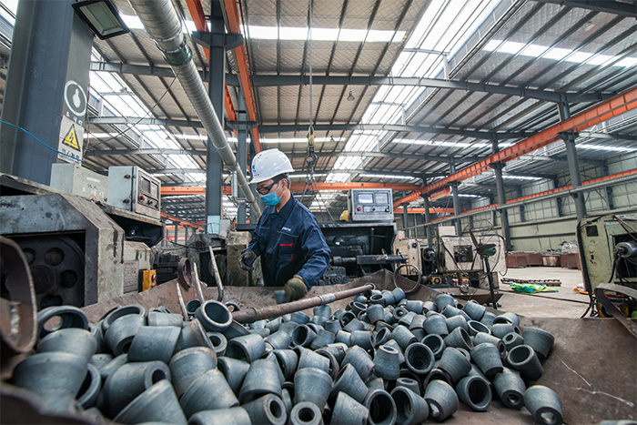 文山网架配件-锥头加工车间